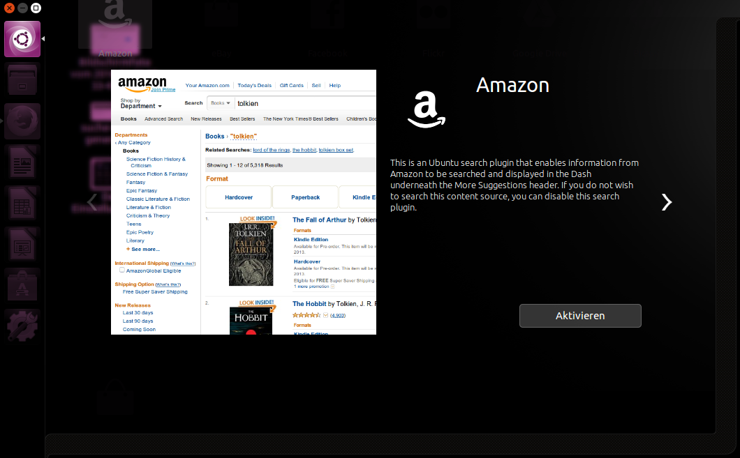 Amazon ausschalten - Ubuntu